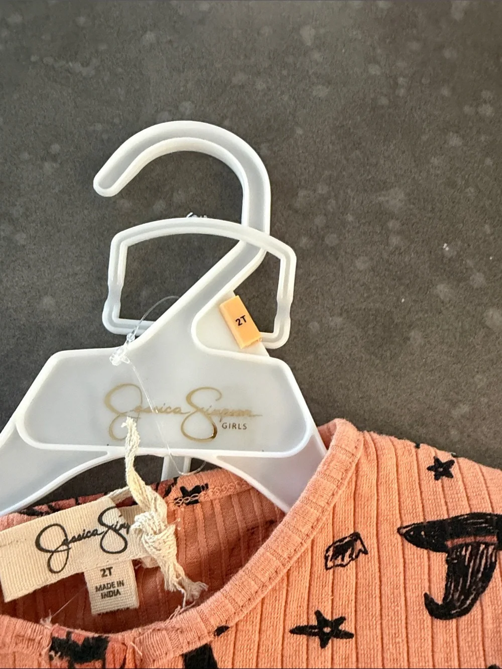 Jessica Simpson Orange and Black Halloween Pumpkin Matching Set